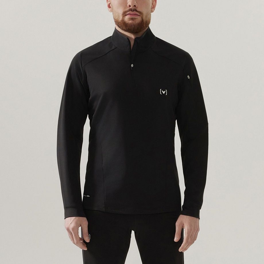 Джемпер INTRO TENDO 1/4 ZIP BLACK