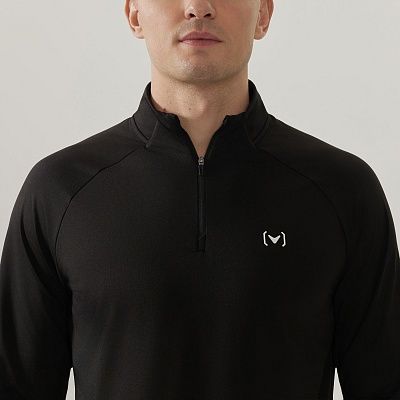 Джемпер INTRO 1/4 ZIP BLACK